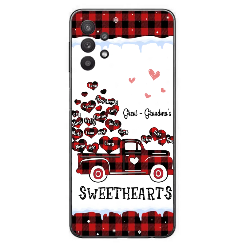Personalized Grandma Phone Case - Gift Idea For Grandma - Up to 20 Children - Great - Grandma's Sweethearts - Case For iPhone/Samsung