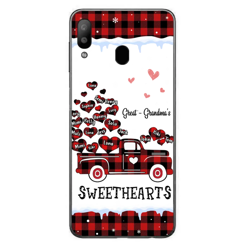 Personalized Grandma Phone Case - Gift Idea For Grandma - Up to 20 Children - Great - Grandma's Sweethearts - Case For iPhone/Samsung