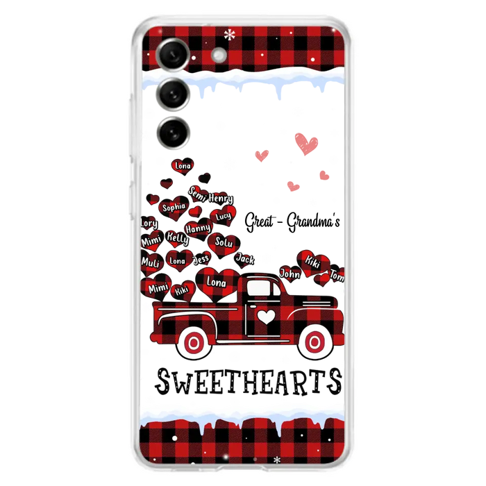 Personalized Grandma Phone Case - Gift Idea For Grandma - Upto 20 Children - Great - Grandma's Sweethearts - Case For iPhone/Samsung