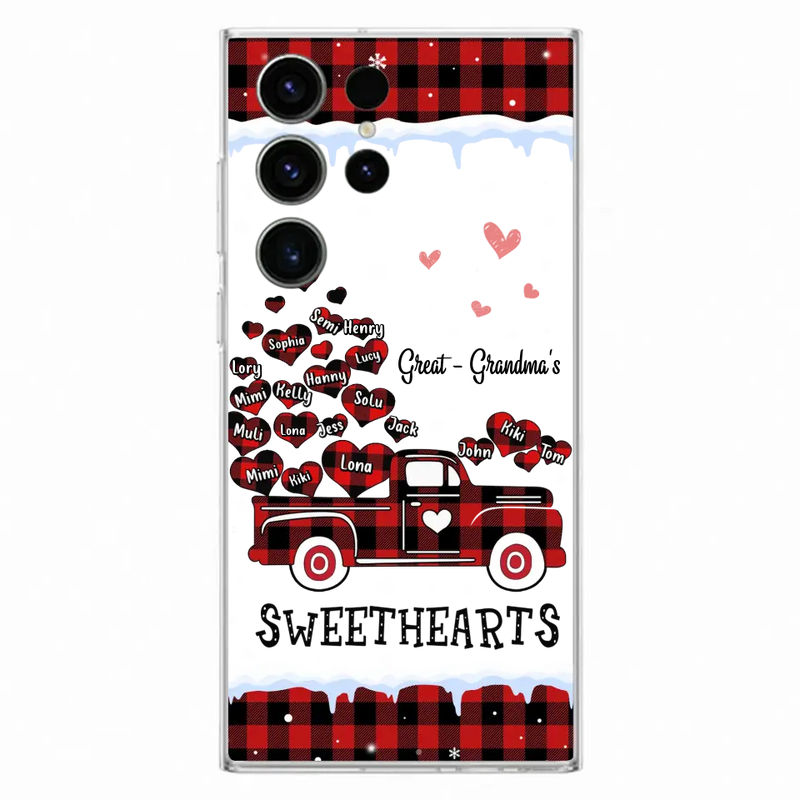 Personalized Grandma Phone Case - Gift Idea For Grandma - Up to 20 Children - Great - Grandma's Sweethearts - Case For iPhone/Samsung