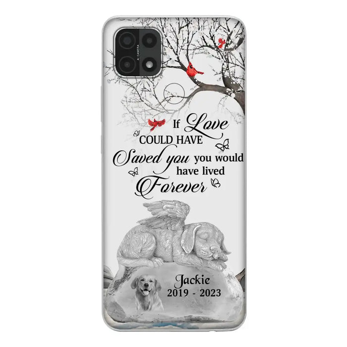 Personalized Memorial Dog Phone Case - Gift Idea For Dog Owners - If Love Could Have Saved You You Would Have Lived Forever - Case For Oppo/Xiaomi/Huawei