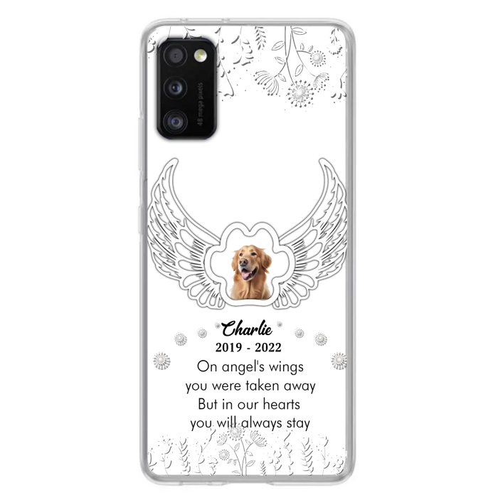 Personalized Pet Phone Case - Upload Photo -Memorial Gift Idea for Dog/Cat Lovers - In Our Hearts You Will Always Stay - Case for iPhone/Samsung
