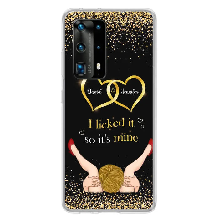 Custom Personalized Couple Phone Case - Gift Idea For Couple/Valentines Day - I Licked It So It's Mine - Case For Oppo/Xiaomi/Huawei