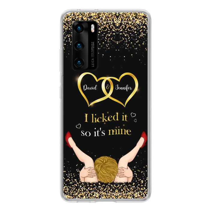 Custom Personalized Couple Phone Case - Gift Idea For Couple/Valentines Day - I Licked It So It's Mine - Case For Oppo/Xiaomi/Huawei