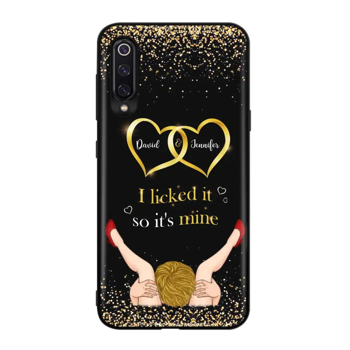 Custom Personalized Couple Phone Case - Gift Idea For Couple/Valentines Day - I Licked It So It's Mine - Case For Oppo/Xiaomi/Huawei