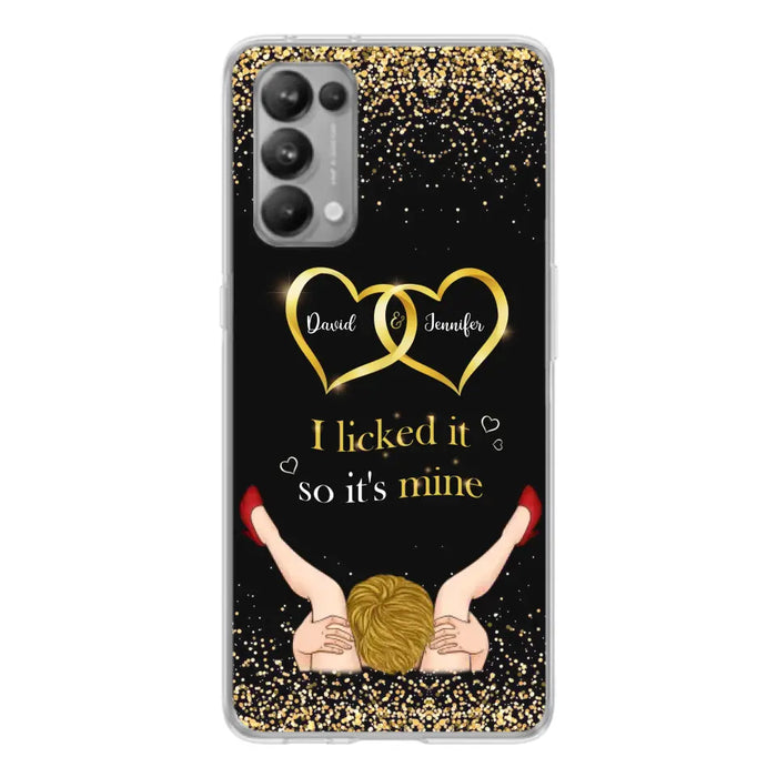 Custom Personalized Couple Phone Case - Gift Idea For Couple/Valentines Day - I Licked It So It's Mine - Case For Oppo/Xiaomi/Huawei