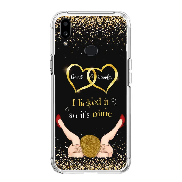 Custom Personalized Couple Phone Case - Gift Idea For Couple/Valentines Day - I Licked It So It's Mine - Case For iPhone/Samsung