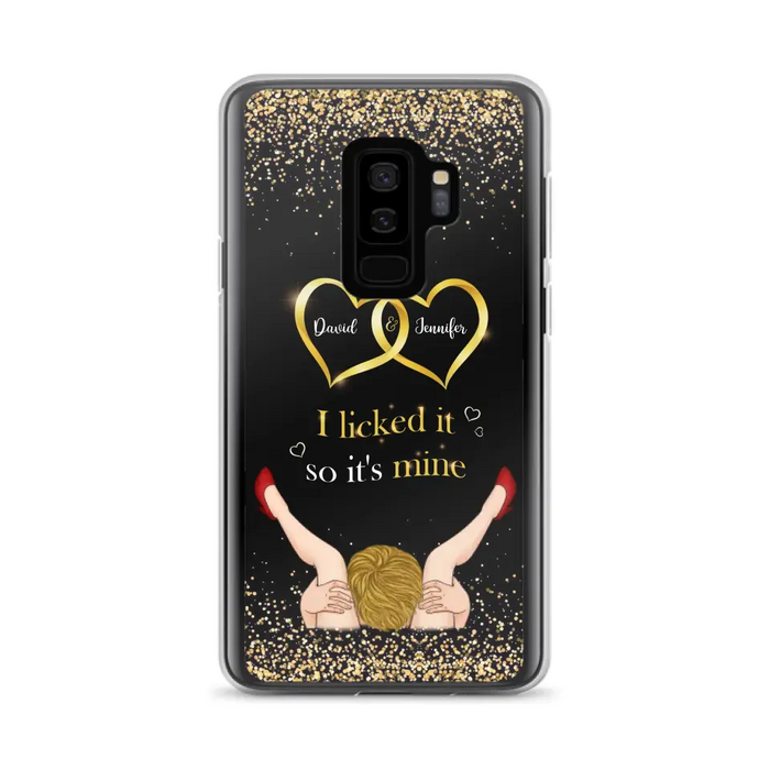 Custom Personalized Couple Phone Case - Gift Idea For Couple/Valentines Day - I Licked It So It's Mine - Case For iPhone/Samsung