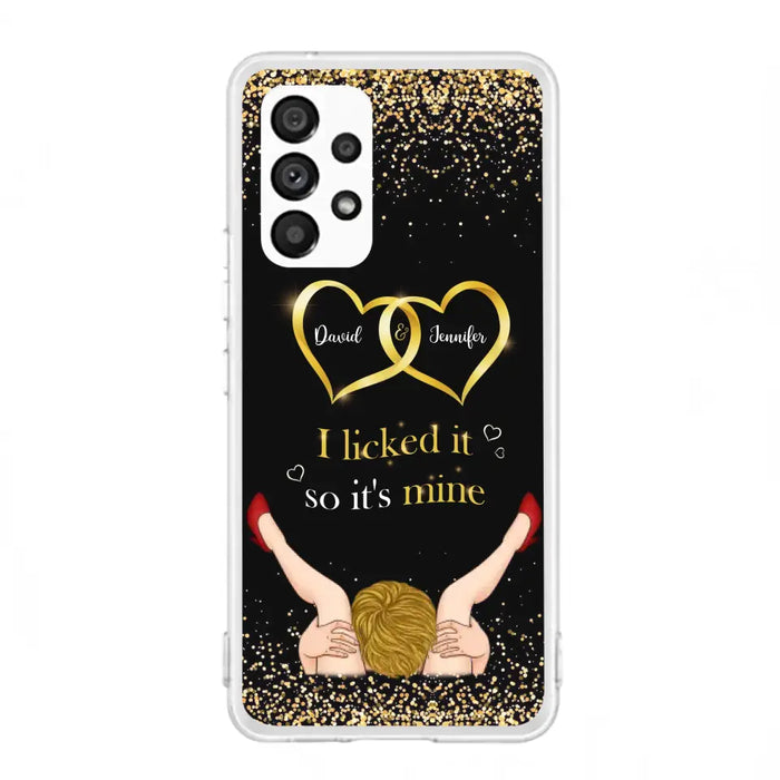 Custom Personalized Couple Phone Case - Gift Idea For Couple/Valentines Day - I Licked It So It's Mine - Case For iPhone/Samsung