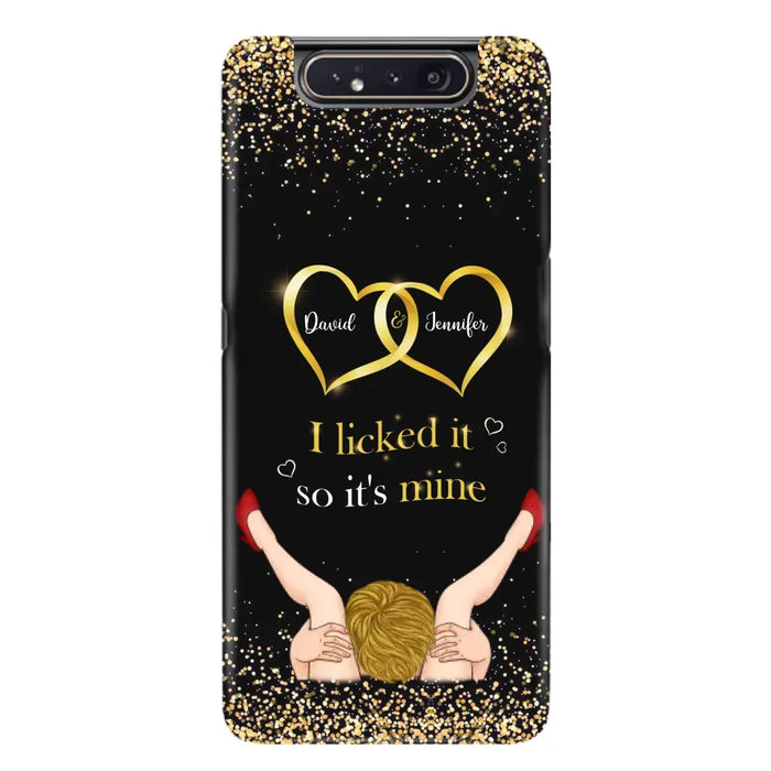 Custom Personalized Couple Phone Case - Gift Idea For Couple/Valentines Day - I Licked It So It's Mine - Case For iPhone/Samsung