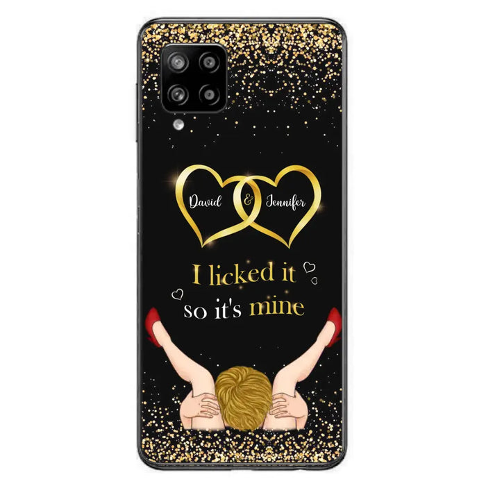 Custom Personalized Couple Phone Case - Gift Idea For Couple/Valentines Day - I Licked It So It's Mine - Case For iPhone/Samsung