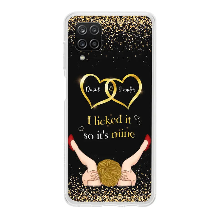 Custom Personalized Couple Phone Case - Gift Idea For Couple/Valentines Day - I Licked It So It's Mine - Case For iPhone/Samsung