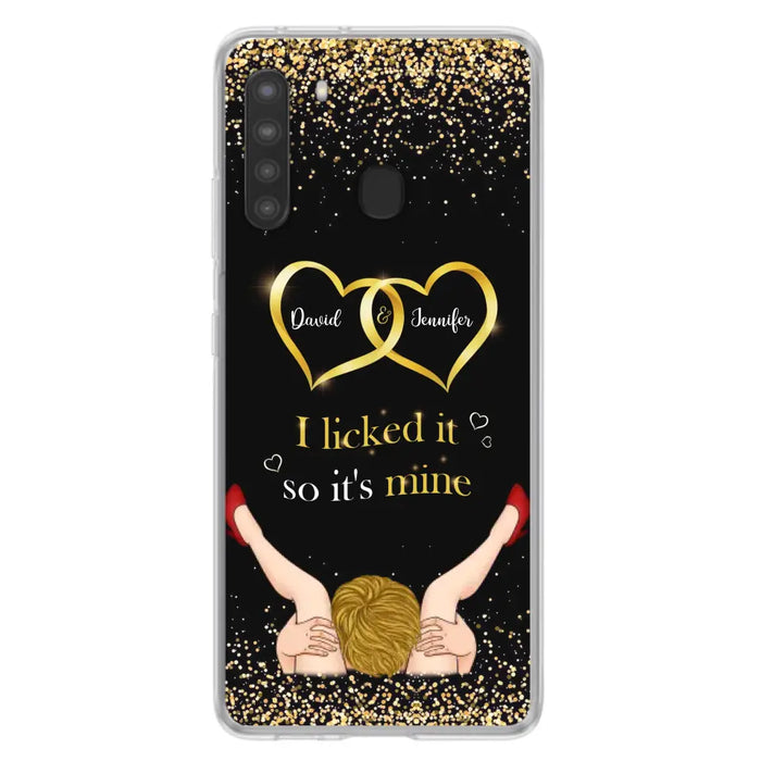 Custom Personalized Couple Phone Case - Gift Idea For Couple/Valentines Day - I Licked It So It's Mine - Case For iPhone/Samsung