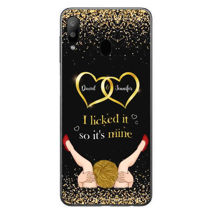 Custom Personalized Couple Phone Case - Gift Idea For Couple/Valentines Day - I Licked It So It's Mine - Case For iPhone/Samsung