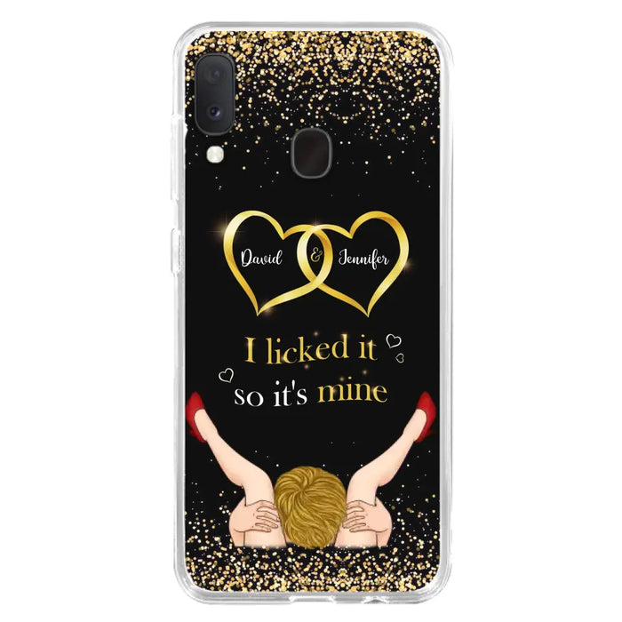 Custom Personalized Couple Phone Case - Gift Idea For Couple/Valentines Day - I Licked It So It's Mine - Case For iPhone/Samsung