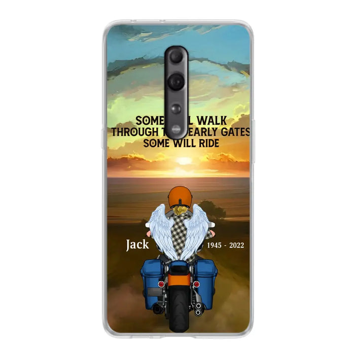 Custom Personalized Memorial Biker Phone Case - Memorial Gift Idea For Father's Day - Some Will Ride - Case For Oppo/Xiaomi/Huawei