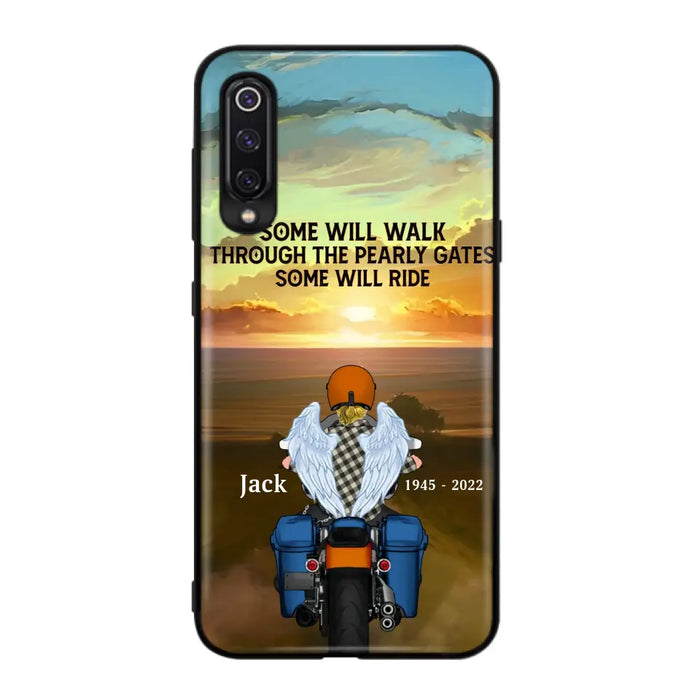 Custom Personalized Memorial Biker Phone Case - Memorial Gift Idea For Father's Day - Some Will Ride - Case For Oppo/Xiaomi/Huawei