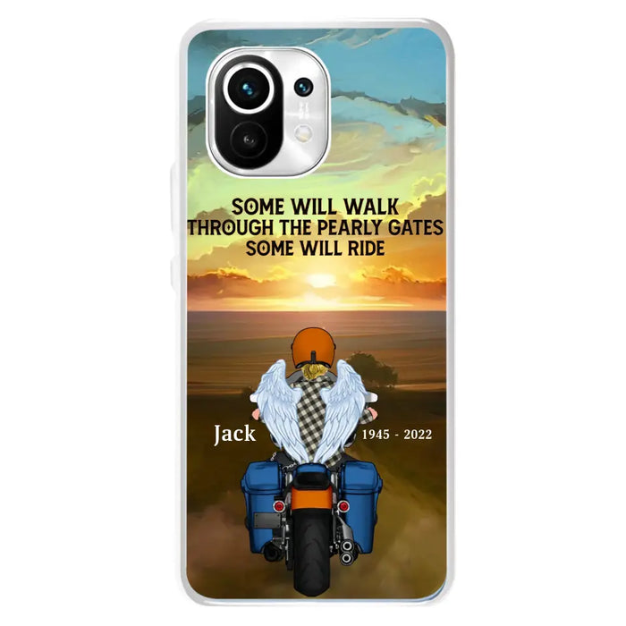 Custom Personalized Memorial Biker Phone Case - Memorial Gift Idea For Father's Day - Some Will Ride - Case For Oppo/Xiaomi/Huawei