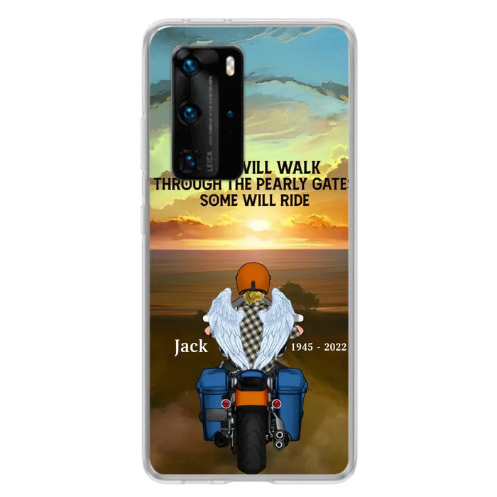 Custom Personalized Memorial Biker Phone Case - Memorial Gift Idea For Father's Day - Some Will Ride - Case For Oppo/Xiaomi/Huawei