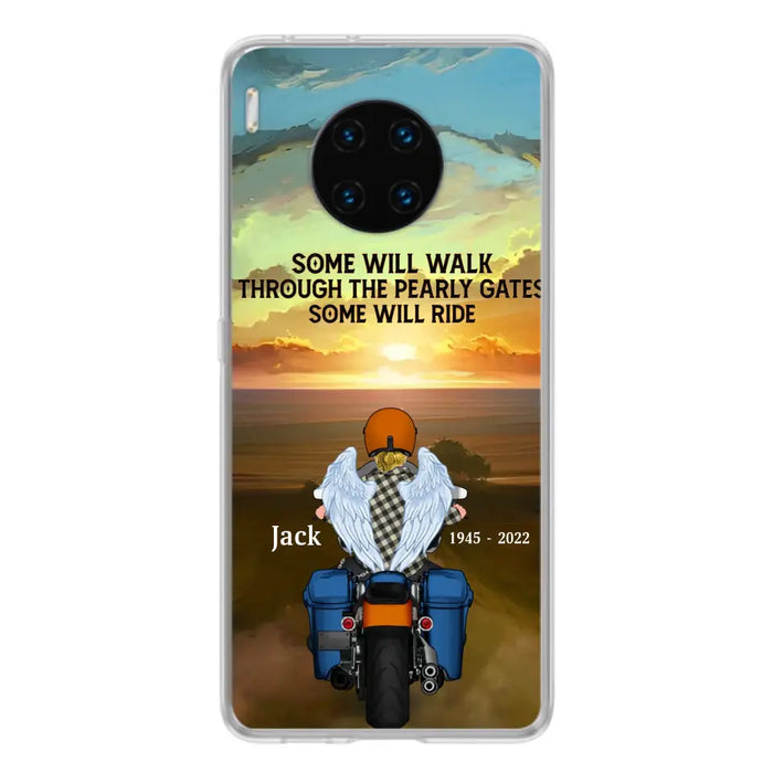 Custom Personalized Memorial Biker Phone Case - Memorial Gift Idea For Father's Day - Some Will Ride - Case For Oppo/Xiaomi/Huawei