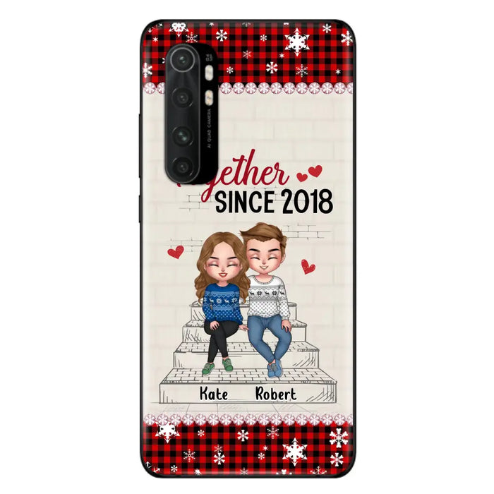 Custom Personalized Christmas Couple Phone Case - Christmas Gift Idea For Couple - Together Since 2018 - Case For Oppo/Xiaomi/Huawei