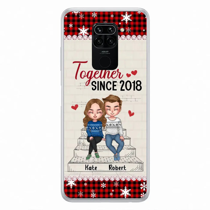 Custom Personalized Christmas Couple Phone Case - Christmas Gift Idea For Couple - Together Since 2018 - Case For Oppo/Xiaomi/Huawei