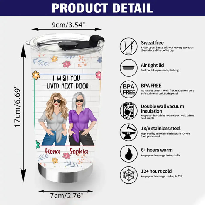 Personalized Besties Tumbler - Gift Idea For Friends/Sisters/Besties - Congrats On Being My Bestie You Lucky Bitch