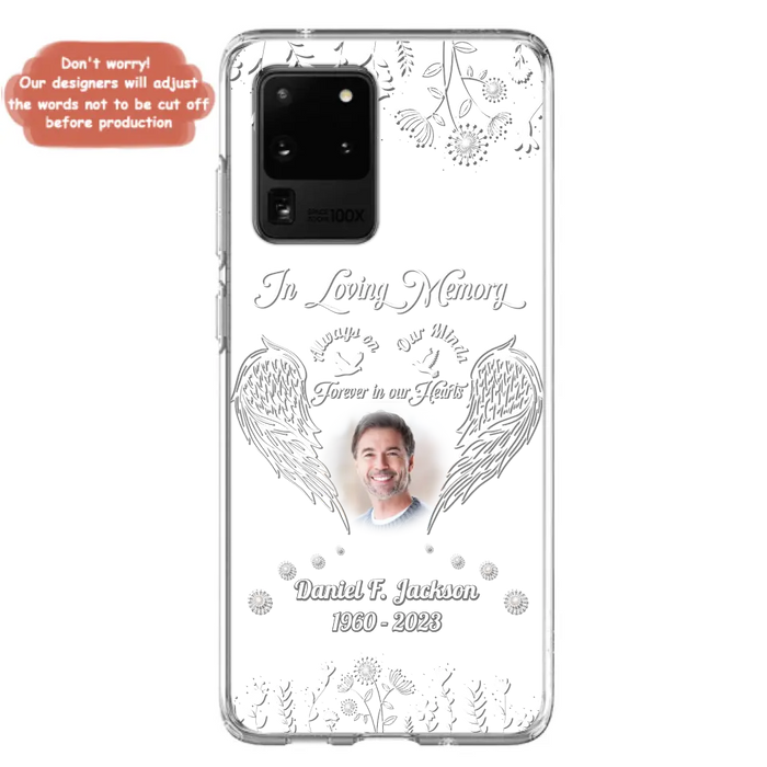 Custom Personalized Memorial Photo Phone Case - Memorial Gift Idea - In Loving Memory