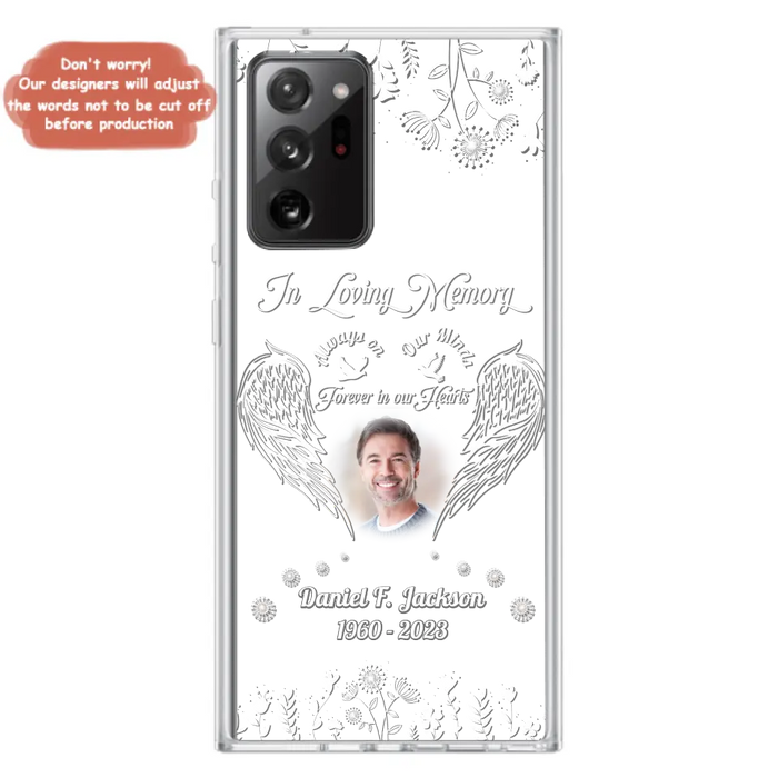 Custom Personalized Memorial Photo Phone Case - Memorial Gift Idea - In Loving Memory