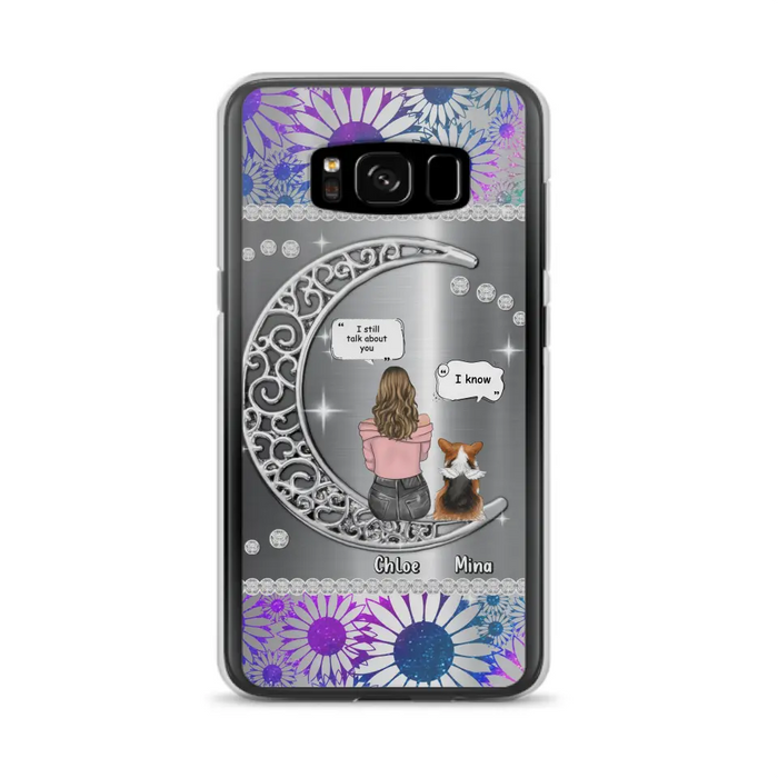 Custom Personalized To The Moon & Back Pet Phone Case - Memorial Gift Idea For Dog/ Cat/ Rabbits Owners - Up to 4 Dogs/ Cats/ Rabbits - Case For iPhone And Samsung