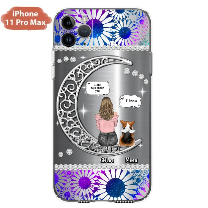 Custom Personalized To The Moon & Back Pet Phone Case - Memorial Gift Idea For Dog/ Cat/ Rabbits Owners - Up to 4 Dogs/ Cats/ Rabbits - Case For iPhone And Samsung
