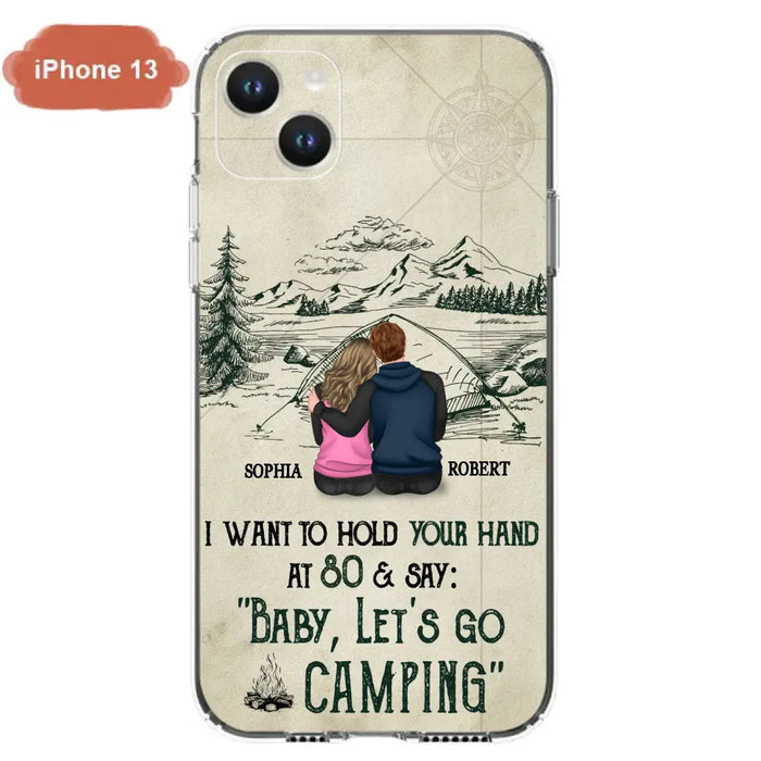 Custom Personalized Couple Phone Case - Gift Idea For Couple - Case For iPhone/Samsung - Baby Let's Go Camping