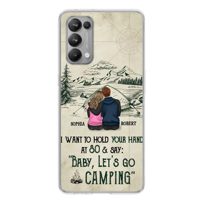 Custom Personalized Couple Phone Case - Gift Idea For Couple - Case For Oppo/Xiaomi/Huawei - Baby Let's Go Camping