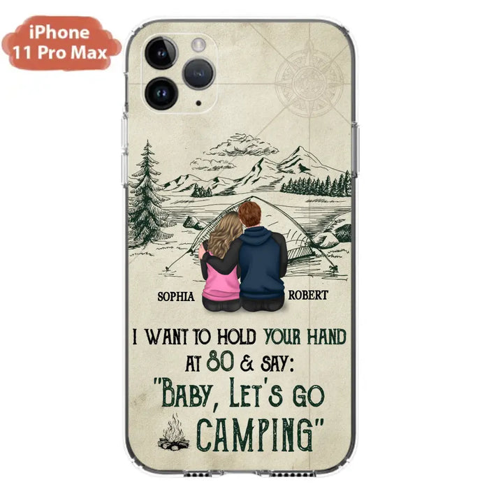 Custom Personalized Couple Phone Case - Gift Idea For Couple - Case For iPhone/Samsung - Baby Let's Go Camping