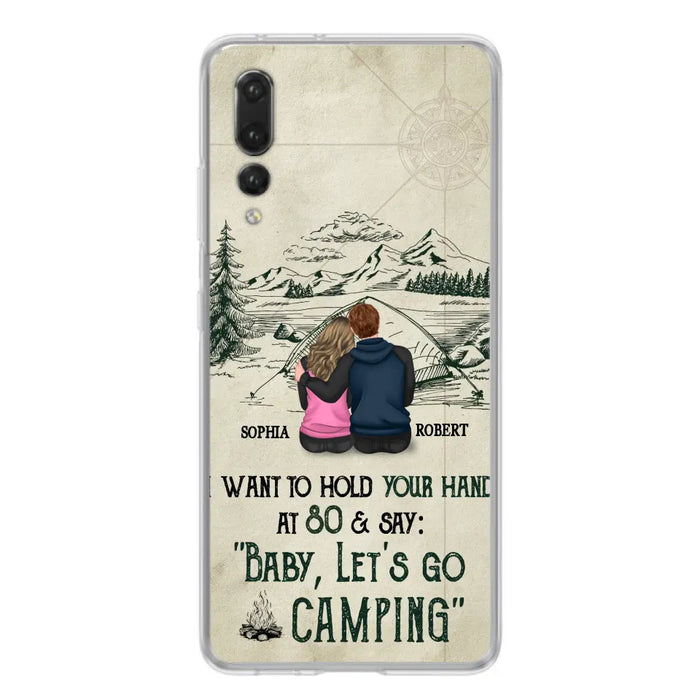 Custom Personalized Couple Phone Case - Gift Idea For Couple - Case For Oppo/Xiaomi/Huawei - Baby Let's Go Camping