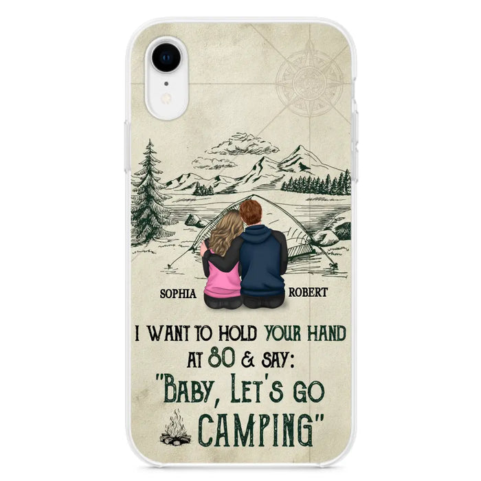 Custom Personalized Couple Phone Case - Gift Idea For Couple - Case For iPhone/Samsung - Baby Let's Go Camping