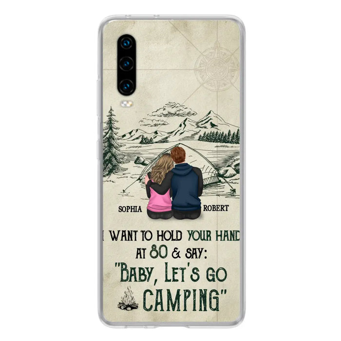 Custom Personalized Couple Phone Case - Gift Idea For Couple - Case For Oppo/Xiaomi/Huawei - Baby Let's Go Camping