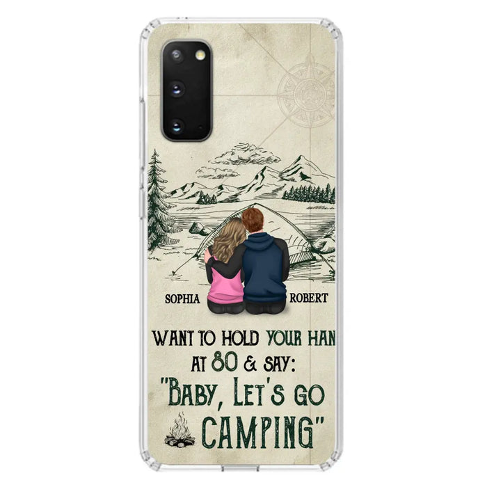 Custom Personalized Couple Phone Case - Gift Idea For Couple - Case For iPhone/Samsung - Baby Let's Go Camping