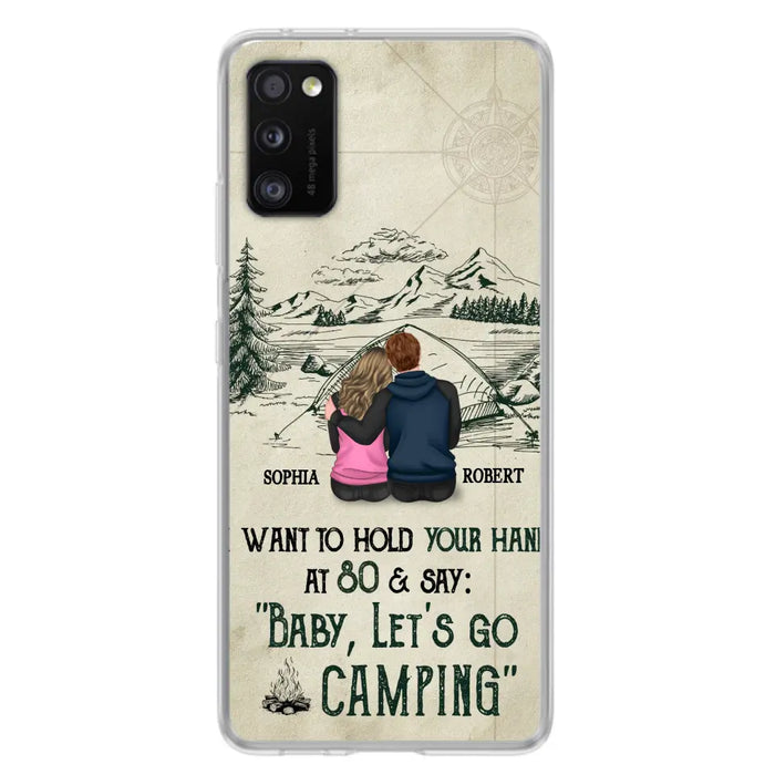 Custom Personalized Couple Phone Case - Gift Idea For Couple - Case For iPhone/Samsung - Baby Let's Go Camping