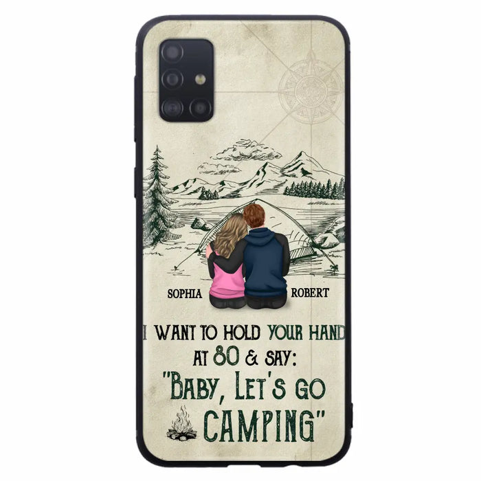 Custom Personalized Couple Phone Case - Gift Idea For Couple - Case For iPhone/Samsung - Baby Let's Go Camping