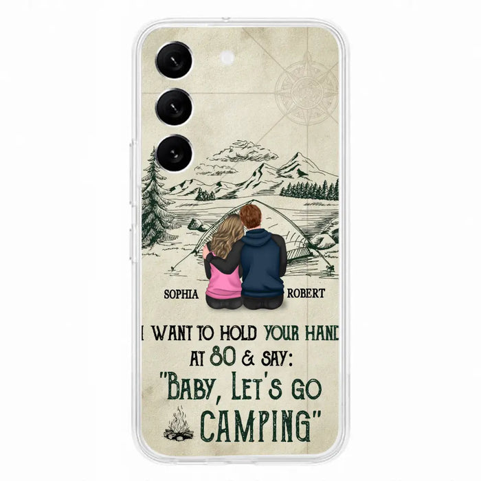 Custom Personalized Couple Phone Case - Gift Idea For Couple - Case For iPhone/Samsung - Baby Let's Go Camping