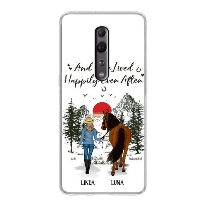 Custom Personalized Horse Girl Phone Case - Gift Idea For Horse Mom/ Horse Lover - And She Lived Happily Ever After - Case For Xiaomi/ Oppo/ Huawei