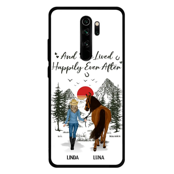 Custom Personalized Horse Girl Phone Case - Gift Idea For Horse Mom/ Horse Lover - And She Lived Happily Ever After - Case For Xiaomi/ Oppo/ Huawei