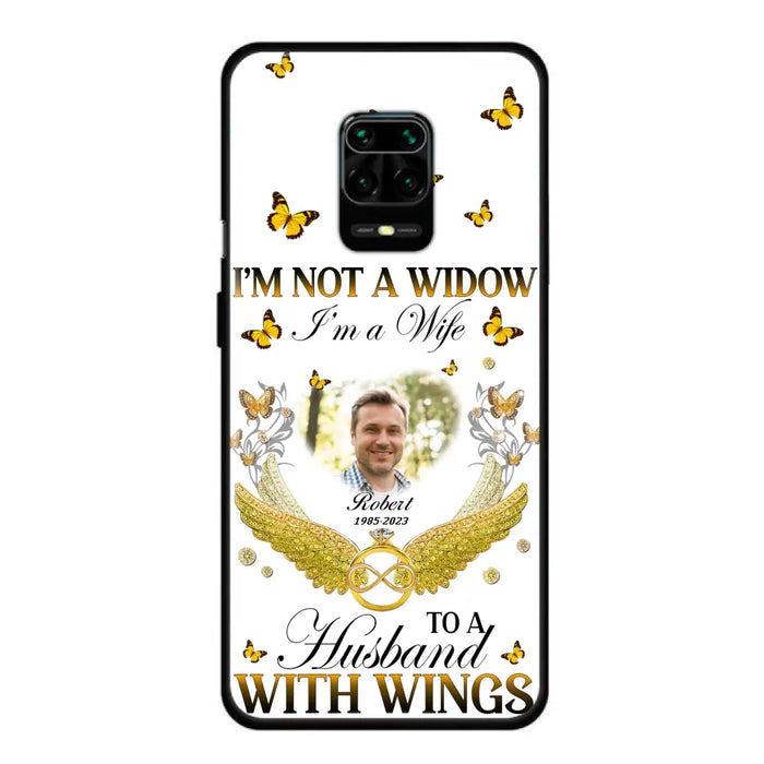 Custom Personalized Memorial Husband Phone Case - Memorial Gift Idea - I'm Not A Widow I'm A Wife To A Husband With Wings - Case For Xiaomi/ Oppo/ Huawei