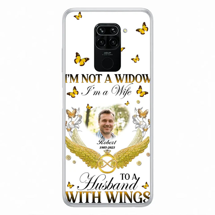 Custom Personalized Memorial Husband Phone Case - Memorial Gift Idea - I'm Not A Widow I'm A Wife To A Husband With Wings - Case For Xiaomi/ Oppo/ Huawei