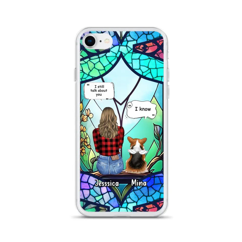 Custom Personalized Memorial Pet Phone Case - Memorial Gift Idea For Dog/ Cat/ Rabbits Owners - Up to 3 Dogs/ Cats/ Rabbits - Case For iPhone And Samsung