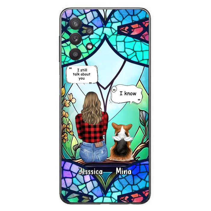 Custom Personalized Memorial Pet Phone Case - Memorial Gift Idea For Dog/ Cat/ Rabbits Owners - Up to 3 Dogs/ Cats/ Rabbits - Case For iPhone And Samsung