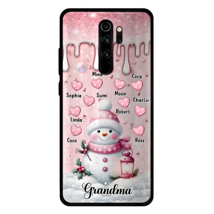 Custom Personalized Snowman Grandma Phone Case - Christmas Gift Idea For Grandma - Up to 10 Kids - Case For Oppo/Xiaomi/Huawei - Grandma