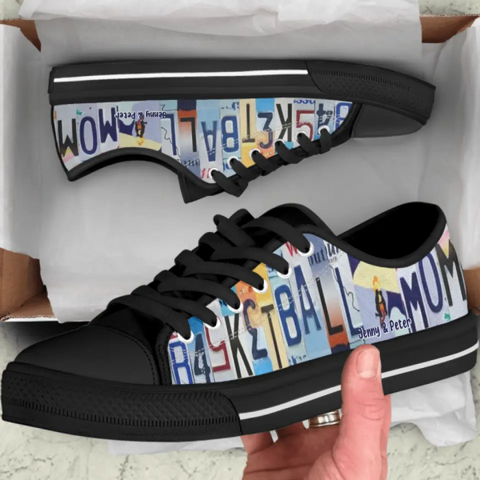 Personalized Basketball Canvas Shoes - Gift Idea For Basketball Lover