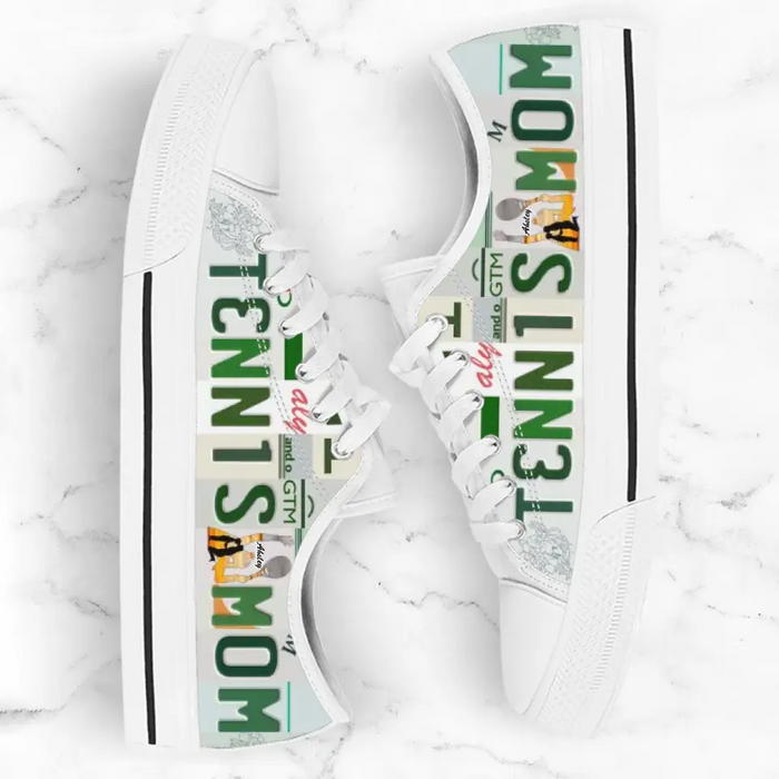 Custom Tennis Mom Sneakers - Gift Idea For Mother/ Tennis Lover